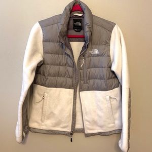 White North face down jacket